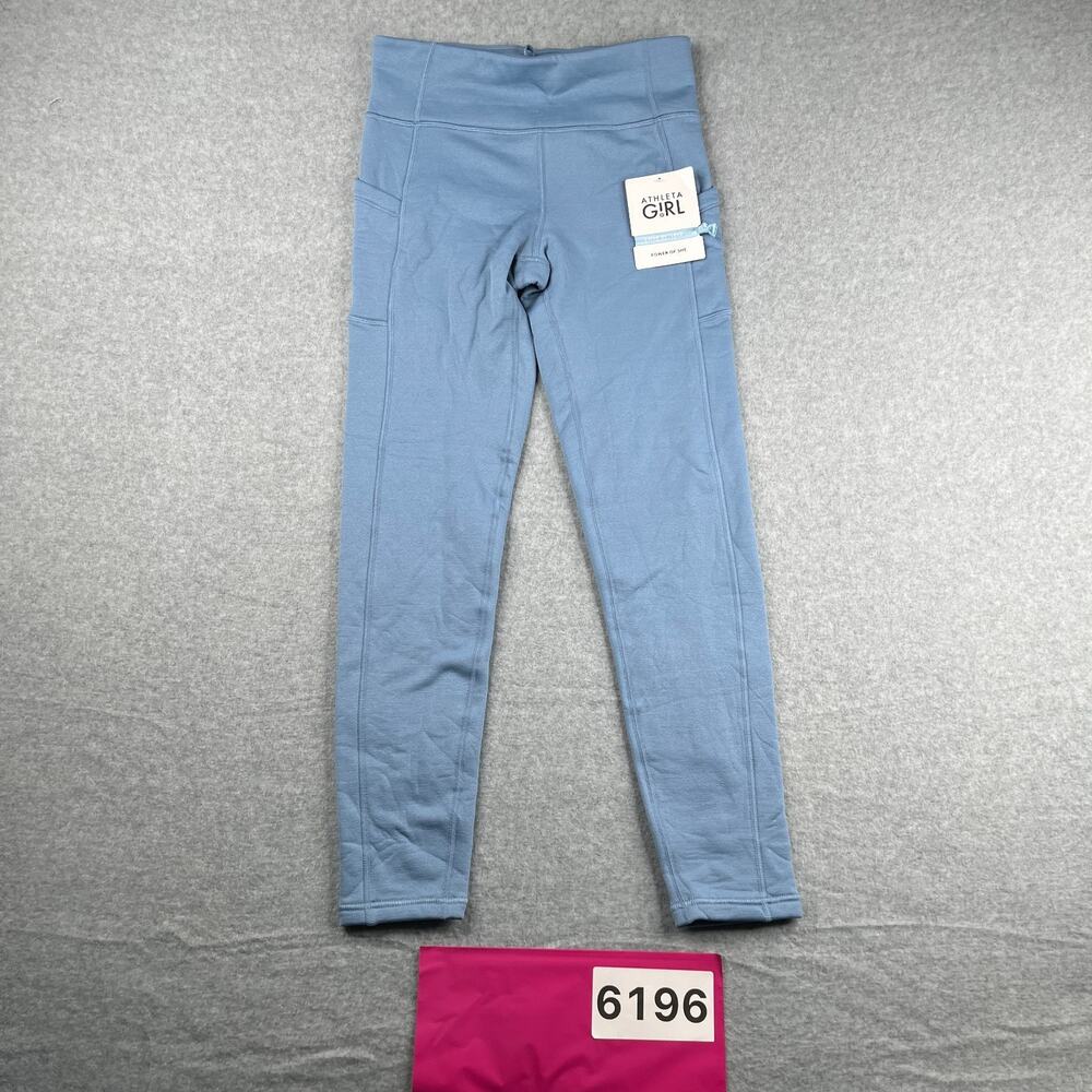 Athleta Girl Performance Sweatpants Youth XL Light Blue Draw String NEW NWT
